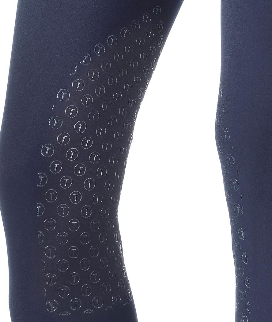 Pantaloni da equitazione donna modello Peonia in tessuto tecnico microfibra con grip al ginocchio ed elastico alla caviglia - foto 1