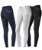 Pantaloni da equitazione donna modello Peonia in tessuto tecnico microfibra con grip al ginocchio ed elastico alla caviglia - foto 3