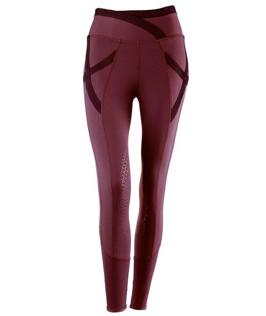 Leggings da equitazione donna modello Aloe con tagli a contrasto per slanciare la figura - foto 3