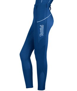 Leggins equitazione bambina passiflora con inserti rete e taglio anatomico