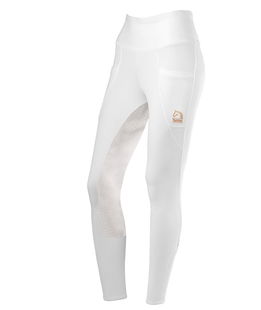 Leggins Bambina equitazione Fiordaliso full grip con dettagli oro rosa