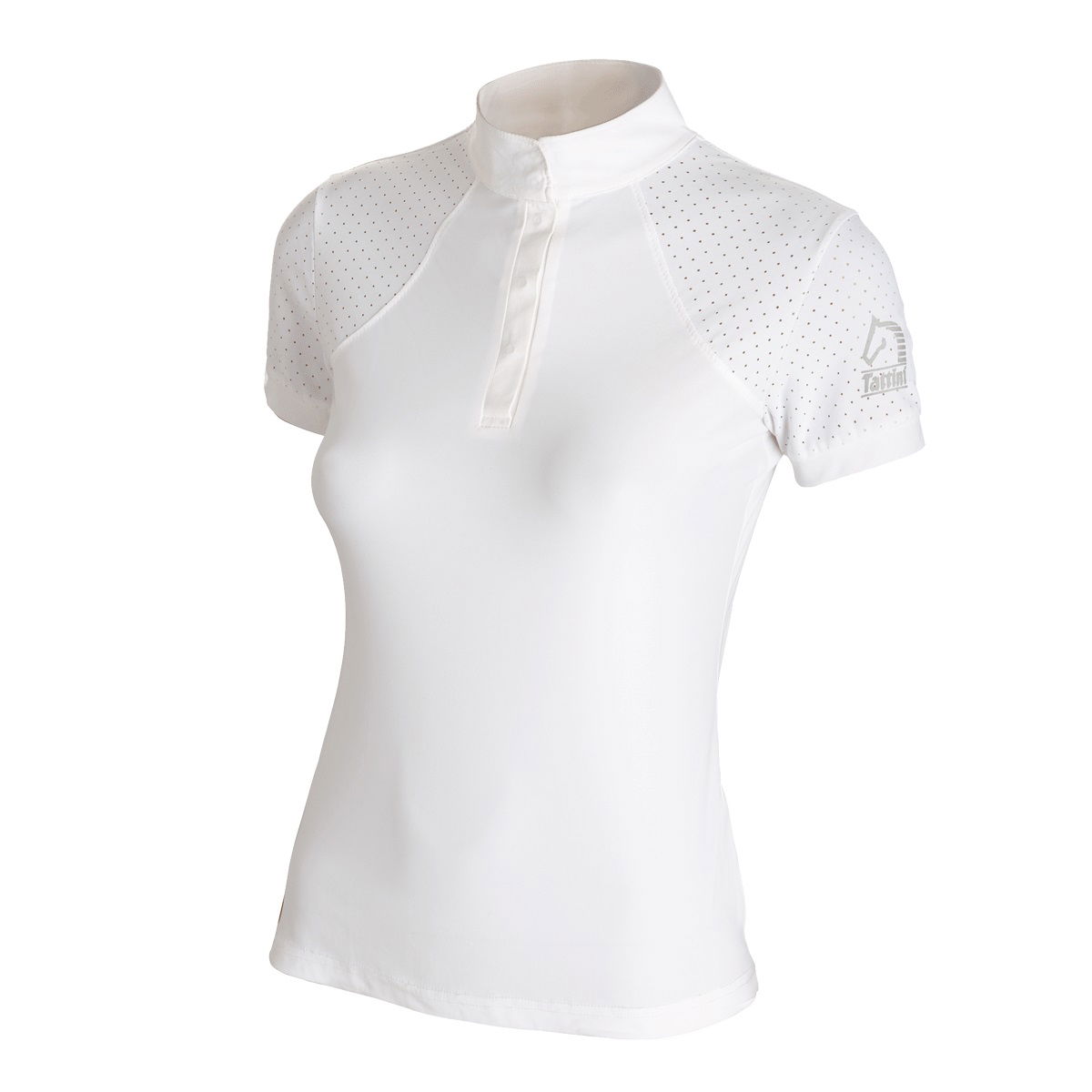 Maglia da concorso per donna in tessuto tecnico piquet con inserti microforati - foto 1