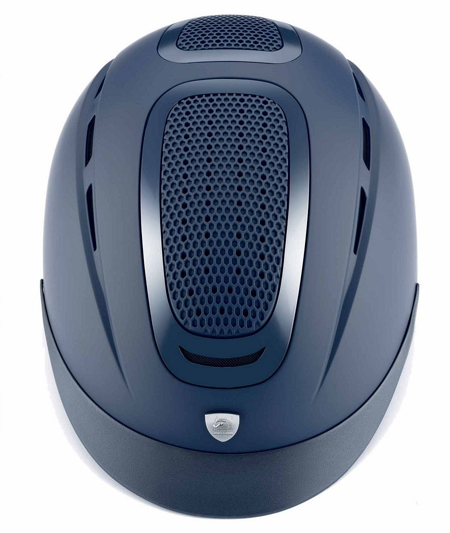 Casco da equitazione adulto con doppia griglia centrale e scocca in ABS