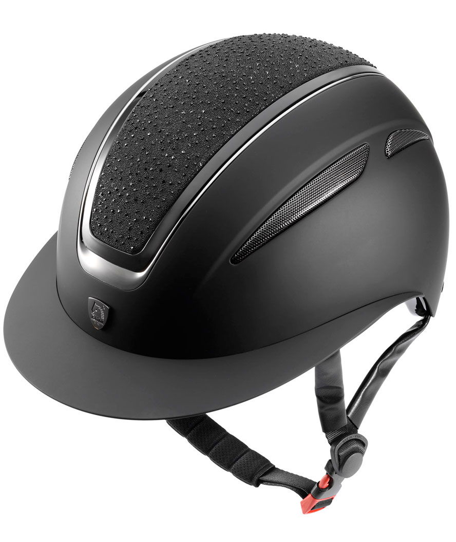PROMOZIONE Cap Tattini Cassiopea con placca glitter e cristalli, rotella di regolazione NERO S
