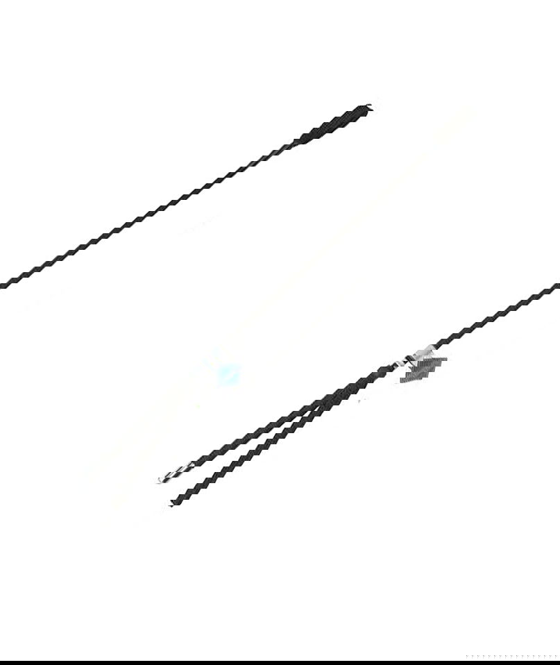 Frustino in nylon intrecciato con passamano e bottone in metallo 65 cm - foto 1