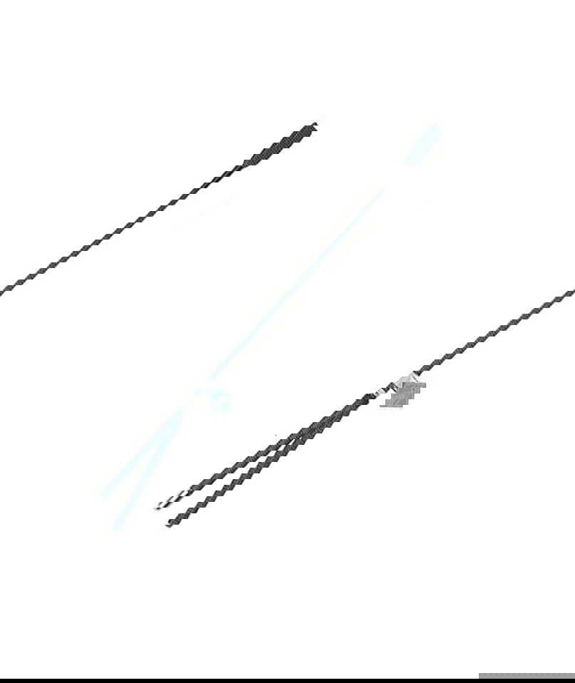 Frustino in nylon intrecciato con passamano e bottone in metallo 65 cm - foto 3