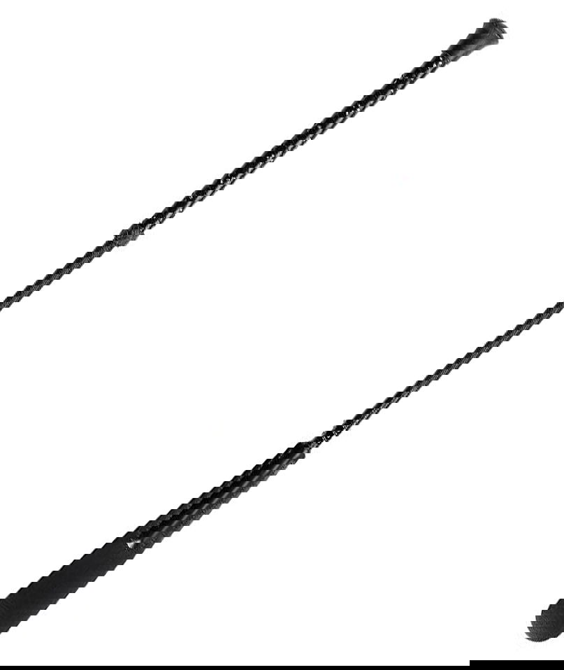 Frustino impugnatura in pelle con strass rivestito in nylon intrecciato e puntale doppio aperto cm 58
