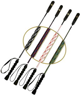 Frustino inglese con rivestimento sintetico bicolore e impugnatura in gomma zigrinata antiscivolo 65 cm
