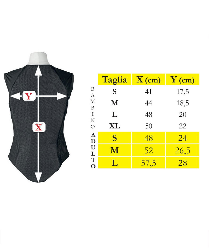 Gillet salvaschiena imbottitura integrale per bambino Omologato EN1621 Level 2 - foto 5