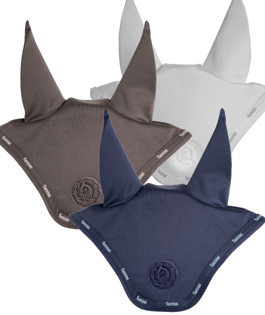 Cuffietta anti mosche per cavalli modello Louvre in cotone crochet con orecchie in lycra