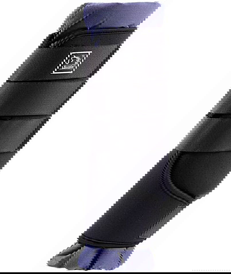 Stinchiere Tattini in neoprene forato traspirante con sottofasce in cotone. Set 2 pezzi - foto 2