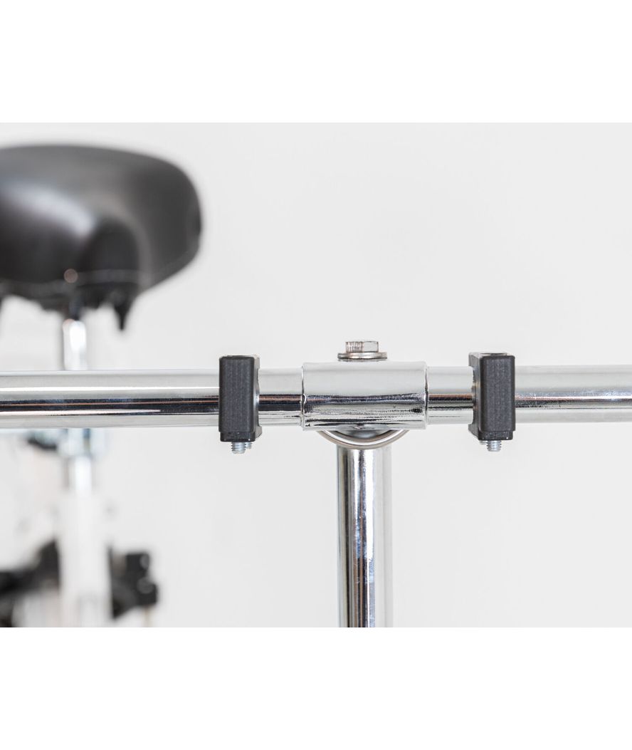 Cesto anteriore per bicicletta in polyrattan 44×34×41cm colore grigio - foto 6