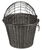 Cesto anteriore per bicicletta in polyrattan 44×34×41cm colore grigio - foto 7