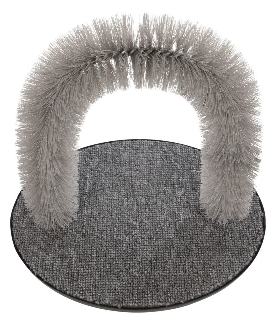 Arco per massaggio e cura del pelo per gatti 36×33cm colore grigio - foto 2