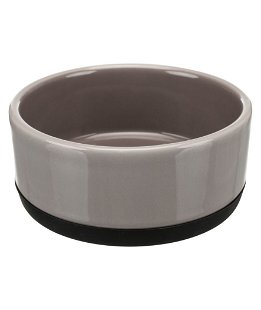 Ciotola in ceramica antiscivolo 0.75l diametro 16cm colore grigio