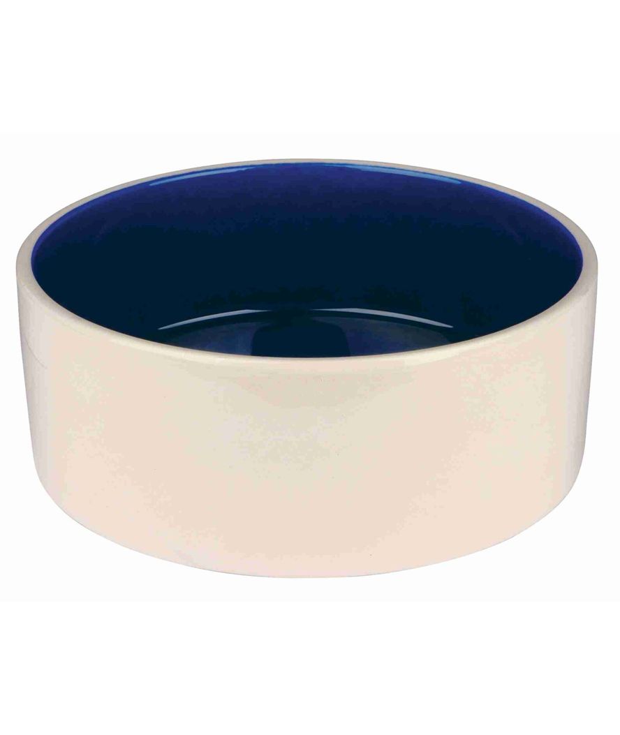 Ciotola in ceramica 2.1l diametro 23cm colore crema/blu