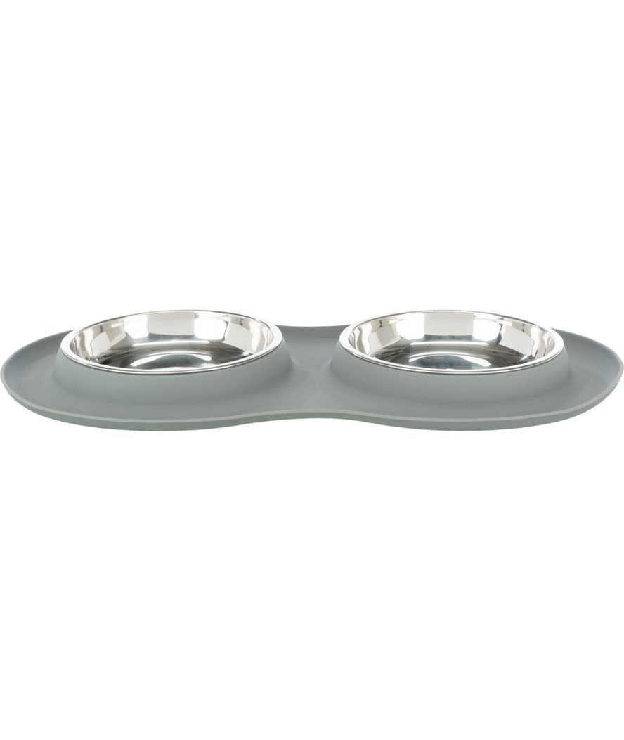 Set 2 ciotole in silicone e acciaio inox 2×0.3l diametro 16cm misura totale 47×3×26cm - foto 2