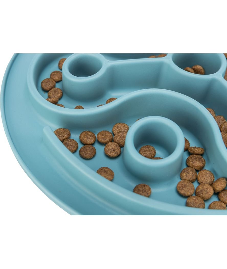 Tappetino slow feeding in plastica tpe diametro 28cm colore blu - foto 1