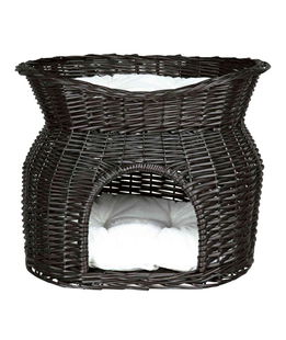 Igloo con tetto in vimini 54x43x37cm colore nero