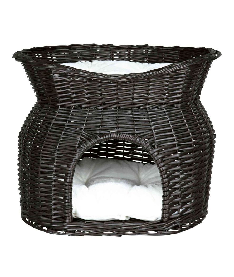 Igloo con tetto in vimini 54x43x37cm colore nero