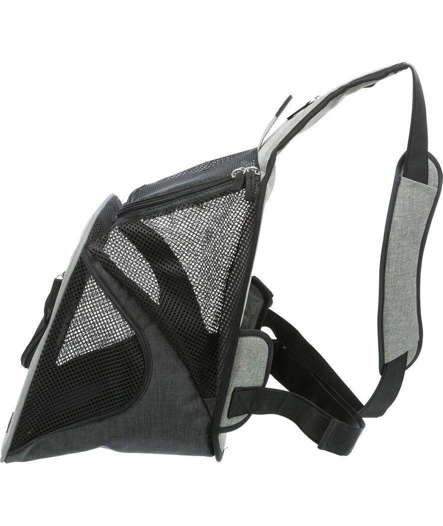 Borsa frontale savina 30x33x26cm colore nero/grigio - foto 3