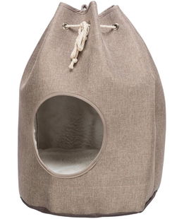 Nelli igloo diametro 40x55cm colore marrone chiaro/bianco-grigio tortora