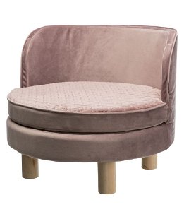 Livia divano diametro 48x40cm colore rosa antico