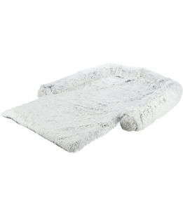 Harvey divano con coperta 80x130cm colore bianco-nero