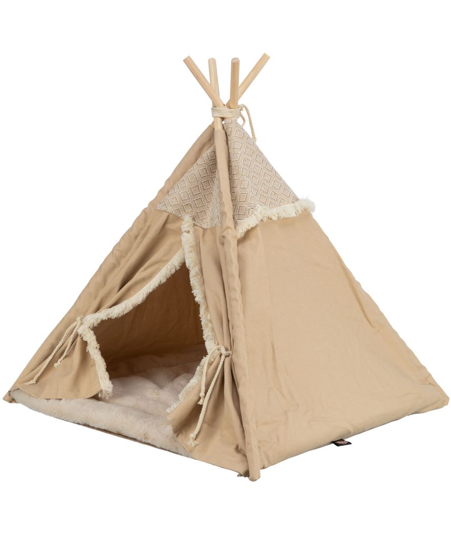 Boho tenda tipi 55x65x55cm colore beige