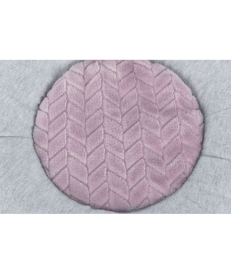 Junior materassino diametro 40cm colore grigio chiaro/lilla chiaro - foto 2
