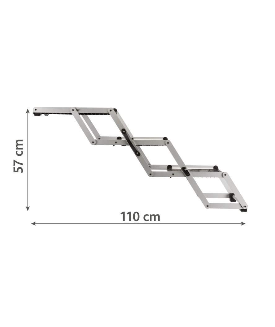 Scaletta pieghevole in 3 parti in alluminio/plastica tpr - foto 2