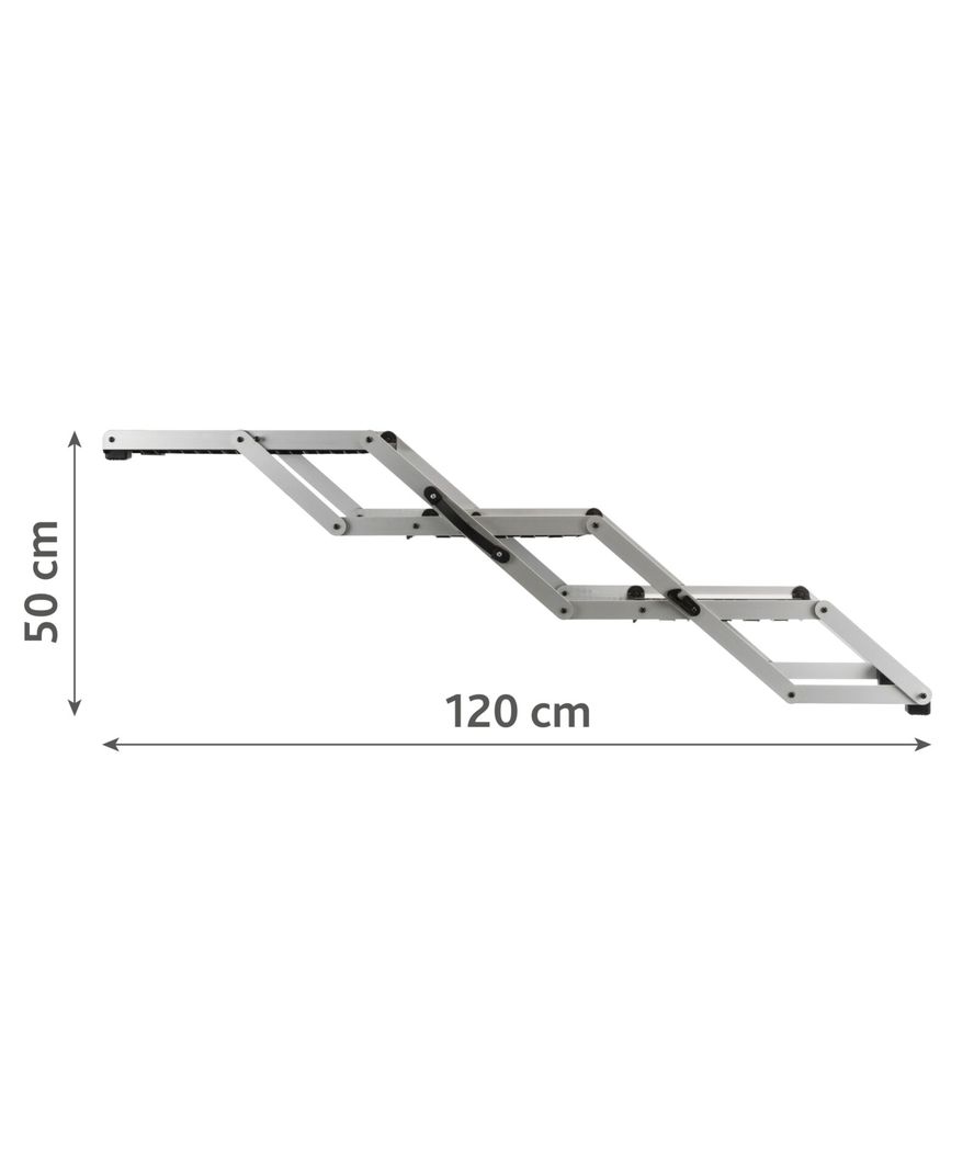 Scaletta pieghevole in 3 parti in alluminio/plastica tpr - foto 3