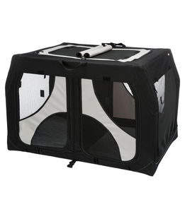 Casetta mobile vario doppia 91×60×61/57cm nero/grigio