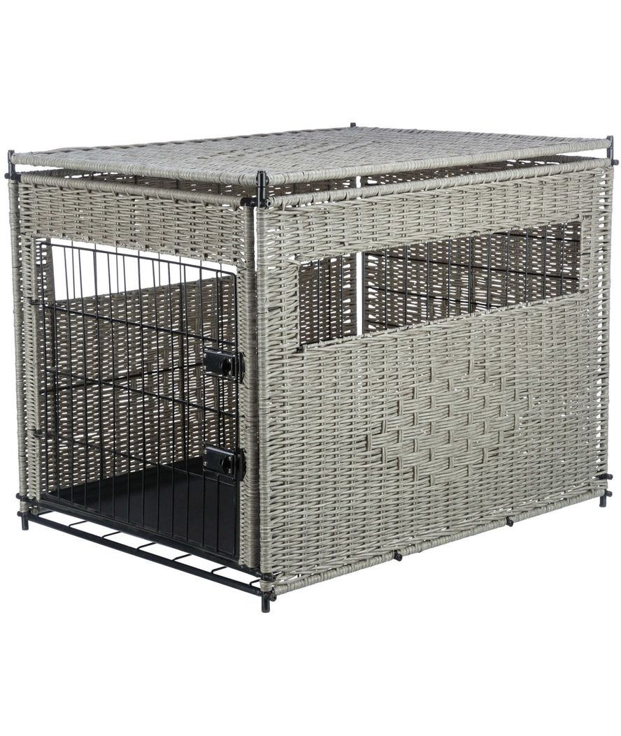 Home kennel in polyrattan M 58x60x77cm