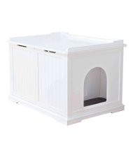 Cat house XL per nascondere la cassetta igienica 75×51×53cm, bianco