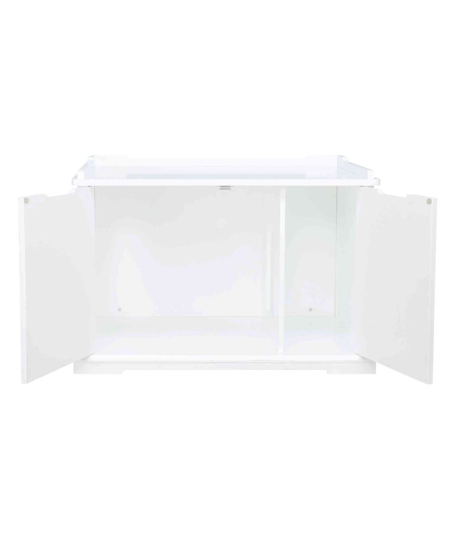 Cat house XL per nascondere la cassetta igienica 75×51×53cm, bianco - foto 1