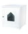Cat house 49×51×51cm colore bianco per nascondere la cassetta igienica