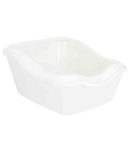 Cleany cat cassetta igienica con cornice 45x21(29)x54cm colore bianco