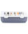 Delio cassettta igienica con cornice 35×20×48cm grigio/bianco - foto 2