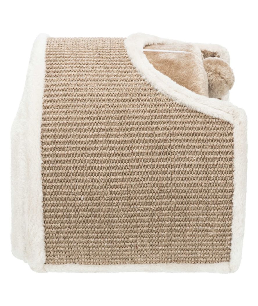 Tunnel in peluche/sisal 110×30×38cm grigio chiaro/marrone - foto 5