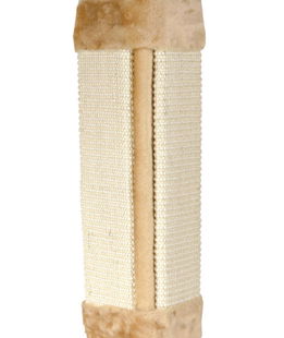 Tavoletta per angoli in peluche/sisal 23x49cm beige