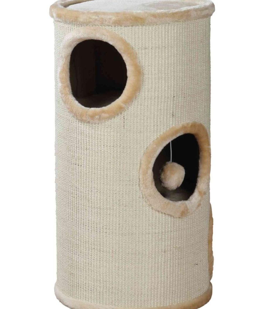 Tiragraffi Cat tower Samuel diametro 36cm/70cm beige