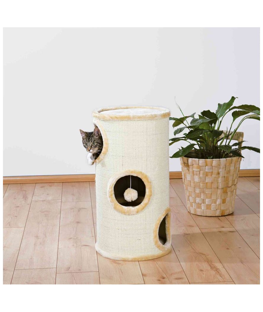 Tiragraffi Cat tower Samuel diametro 36cm/70cm beige - foto 2