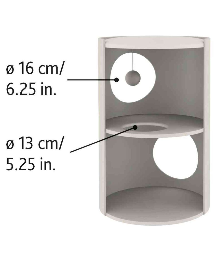 Tiragraffi Cat tower Edoardo diametro 33cm/50cm marrone/crema - foto 2