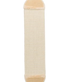 Tavoletta tiragraffi in sisal e peluche 18x78cm, beige