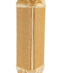 Tavoletta tiragraffi per angoli in sisal e peluche 32x60cm marrone