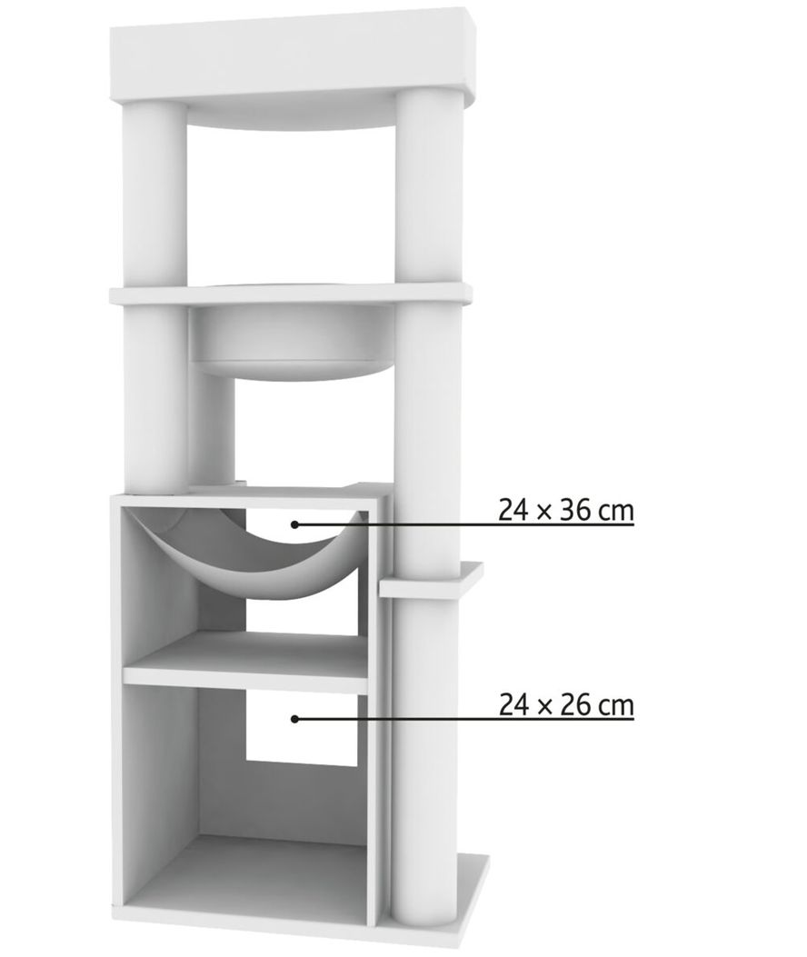 Tiragraffi XXL Leandro 163cm, grigio chiaro - foto 5