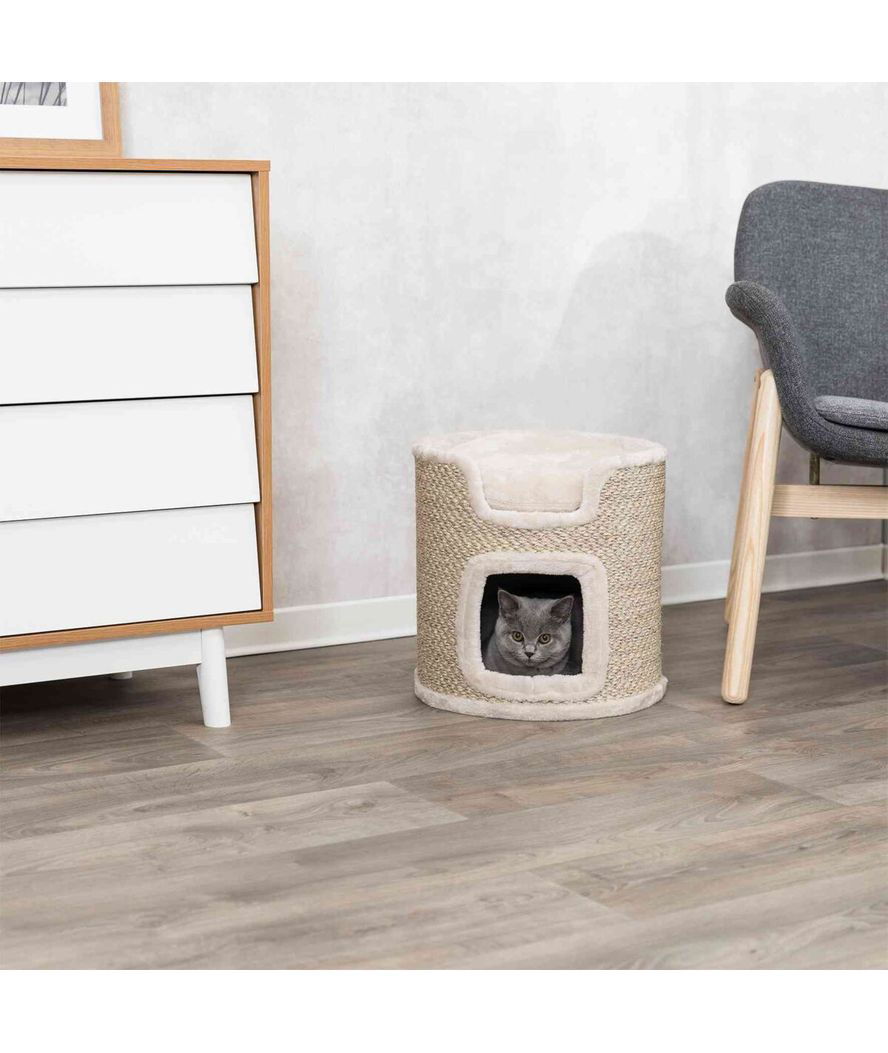 Tiragraffi Cat tower Ria 37cm, grigio chiaro - foto 3