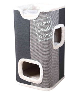 Cat tower Jorge tiragraffi 38x38cm/78cm, grigio/antracite