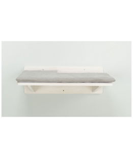 Piattaforma da fissare al muro, in legno/metallo per gatti 50×17.5×36.5cm, bianco